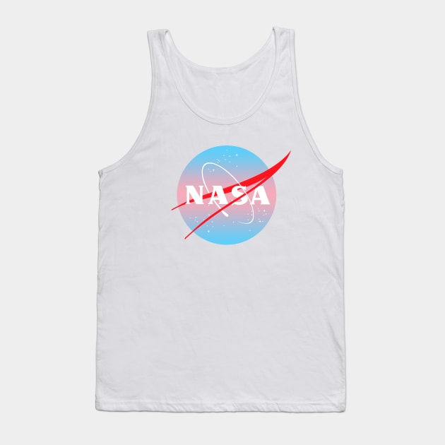 Subtle Trans NASA Tank Top by GasparArts